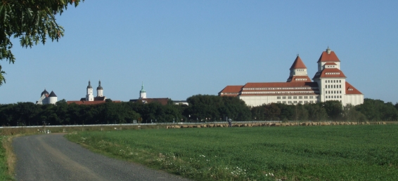 Wurzen von der Muldenaue aus gesehen